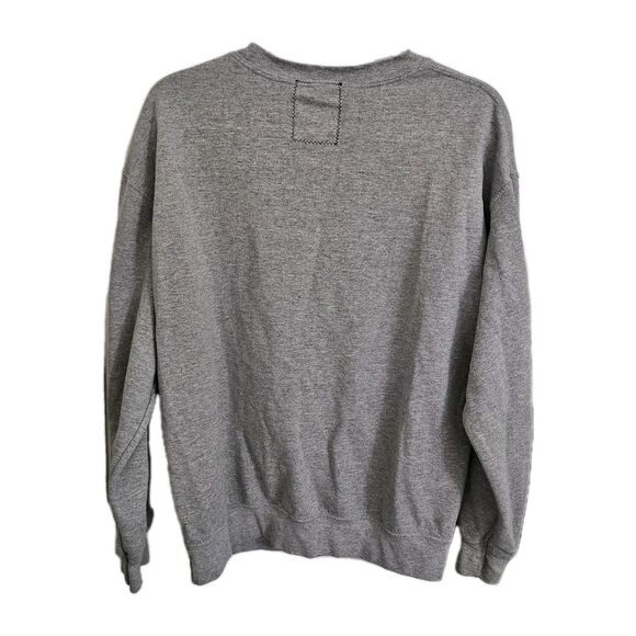 Riot Society Sweater Mens Medium Gray Elephant Crewneck Sweatshirt Tribal - Picture 5 of 8